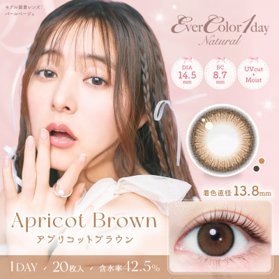 EverColor1day – Natural Apricot Brown 日拋 每盒20片